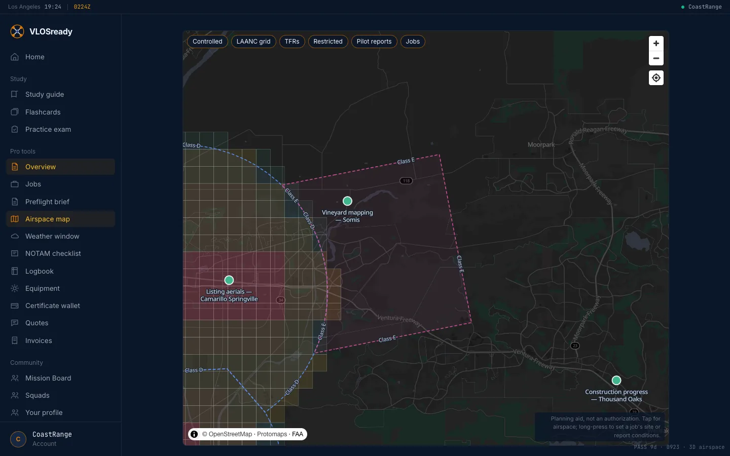 The airspace map